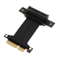 thumbnail image 1 of 4.0 X4 Riser Cable, Gen 4 GPU PCIE 8GBPs 90 Adapter GPU Graphics Card Extension Cable, High Speed Flexible Extender Card Extension Port for M.2 WiFi USB Sound Card SSD, 1 of 7