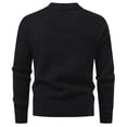 thumbnail image 5 of Men's Long Sleeve Collared V Neck Knit Sweater Textured Classic Fit Pullover, 5 of 10