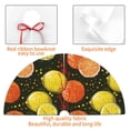 thumbnail image 4 of Picia Orange Lemon Print Christmas Tree Skirt , Christmas Tree Skirt Ornaments for Merry Christmas Holiday Party Decorations Indoor Outdoor-36", 4 of 7