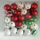 thumbnail image 3 of Esfera Adornos navideños para árbol: 50 bolas colgantes de plástico con diseño de nieve, ideales para decorar fiestas navideñas (4 cm). Rkxzt, 3 of 9