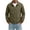 #Army Green, variant on Fanshiluo Men's Collared Snap Button Long Sleeve Jacket, Lightweight Windbreaker with Drawstring Hem and Pockets for Men,L,Big and Tall Men