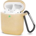 thumbnail image 1 of AirPods Case, Full Protective Silicone AirPods Accessories Cover Compatible with AirPods 1&2 Wireless and Wired Charging Case(Front LED Visible),Glitter Gold, 1 of 7