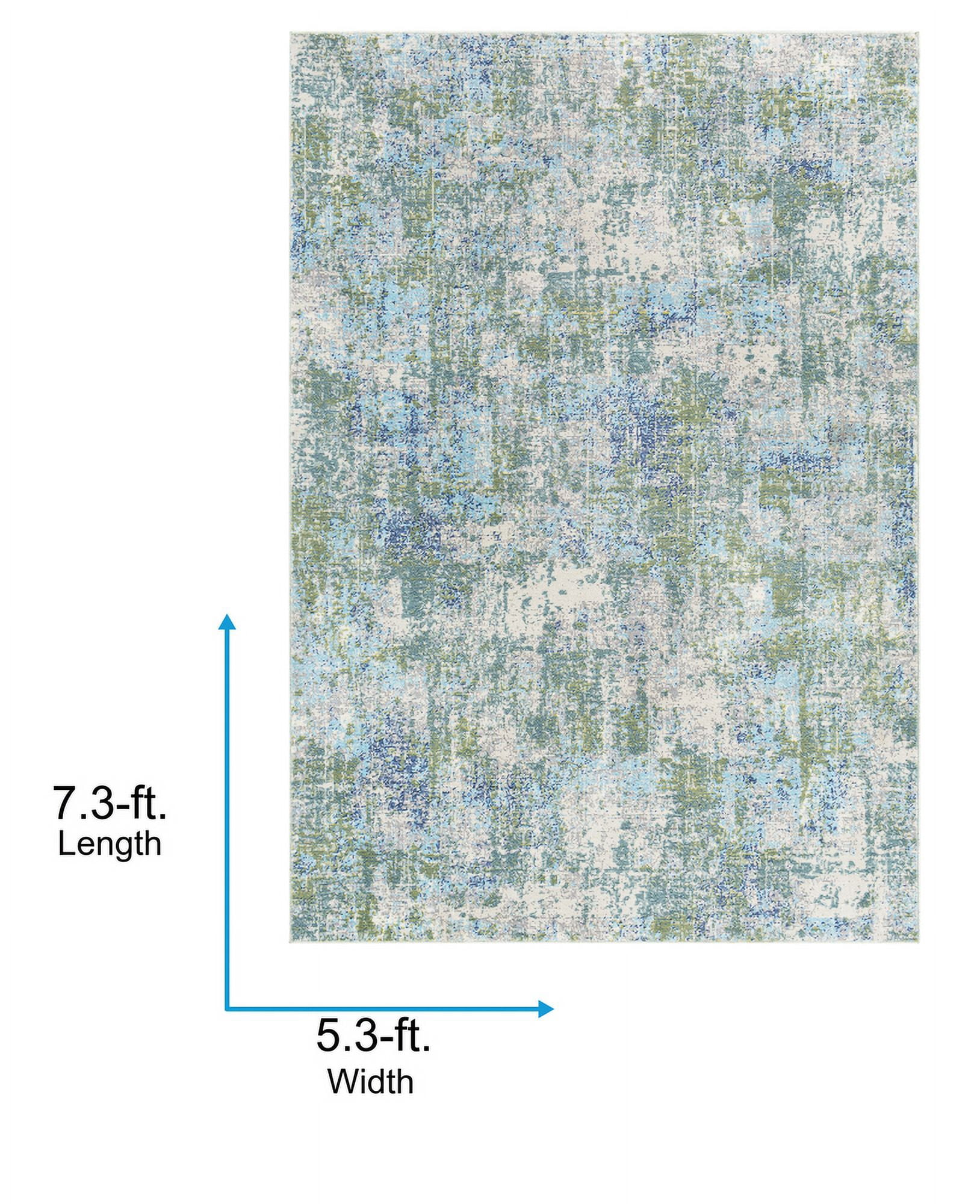 Livabliss Outdoor Rugs, 5x7 Bodrum Modern Beige Area Rug for Patio, Porch, Deck, Backyard, Waterproof Indoor Outdoor Carpet (5'3" x 7'3")