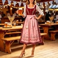 thumbnail image 4 of QUNYINEY Oktoberfest Casual Dresses for Women Long German Sleeveless Dirndl Dress Square Neckline Beer Carnival Loose Fit Flowy Dresses, 4 of 5