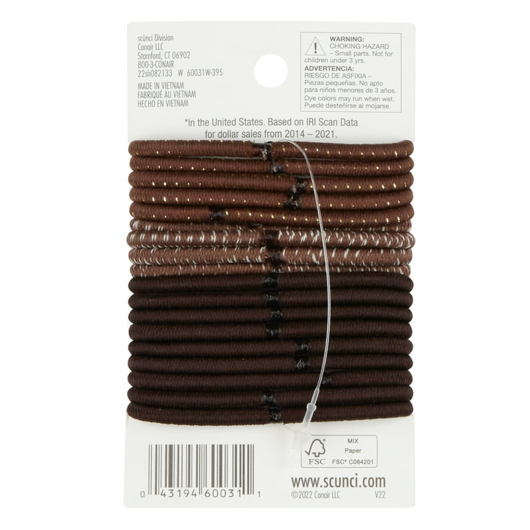 Tayshia by Scunci No Damage Elastic Ponytail Holder Hair Ties