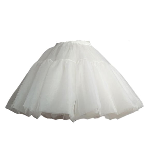Women's Crinoline Petticoat Tutu Skirt Ball Gown Short Slips Multiple Layers