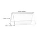 thumbnail image 3 of 10 soportes para placas de identificación de acrílico transparente para pared, para oficina, hogar, tienda, restaurante, 120 x 60 mm., 3 of 5