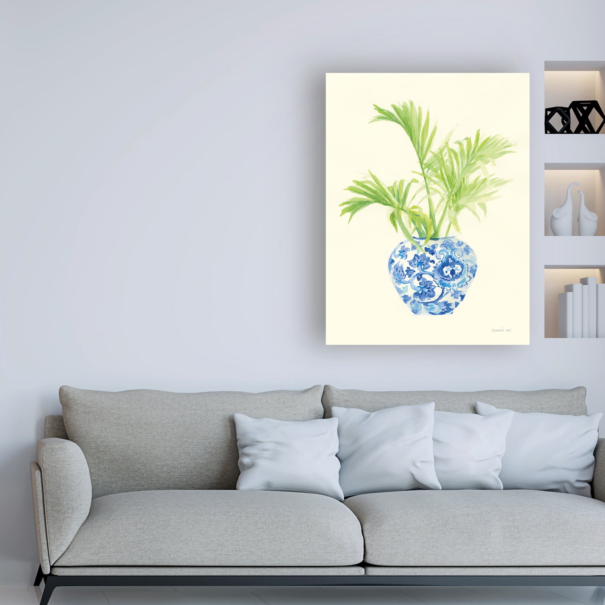 Trademark Fine Art 'Palm Chinoiserie II' Canvas Art by Danhui Nai