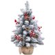 thumbnail image 2 of Mini árbol de Navidad de Navidad, 60 cm, 1,5 m, árbol de Navidad de escritorio con aguja de pino flocado, 2 of 3