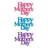 Happy Mother's Day Script Layon Cake Decoration (3 pieces)