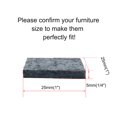 thumbnail image 2 of 50pcs Felt Furniture Pad Square 1" Floor Protector for Desk Table Chair Leg, 2 of 7