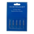 thumbnail image 2 of Northlight Pack of 5 Clear Christmas Replacement Bulbs, 12 Volts, 2 of 3