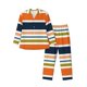 thumbnail image 1 of Balery Colorful Pastel Stripes Pijama para Hombre de Dos Piezas con Manga Larga, Conjunto de Dormir y Descanso Suave con Bolsillos-Small, 1 of 7