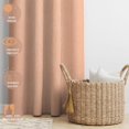 thumbnail image 3 of The Art Box Linen Striped Curtains 108 inches Striped Orange Bedroom Living Room Window Curtain Set Panel Drapes Rod Pocket, 2 Panels Set, 3 of 6