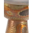 thumbnail image 4 of Déco 79 Table d'Appoint Ronde en Métal Martelé, 20" H x 14" L, Finition Cuivre Texturé, 4 of 5