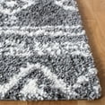 thumbnail image 3 of SAFAVIEH Parma Zen Geometric Shag Area Rug, Charcoal/Ivory, 5'3" x 7'6", 3 of 8