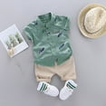 thumbnail image 2 of TAIAOJING Kid Toddler Boy Clothes 1-4Years Outfits Tops+Shorts Cartoon T-shirt Set Baby Outfits Cute Clothes 2-3 Years, 2 of 5