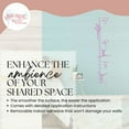 thumbnail image 2 of Gymnast Growth Chart Vinyl Wall Art for Kids - Girls Growth Chart Decal Sticker for Wall - Height Ruler Wall Sticker for Girls Bedroom Decoration - Growth Chart for Wall Nursery Decor, Lilac, 2 of 4