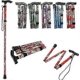 thumbnail image 1 of Folding Walking Stick Adjustable Aluminium Floral Walking Cane For Hiking Camping Durable Mobility Aid, 1 of 4
