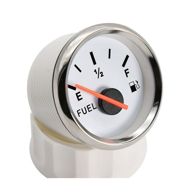 Pointer 52MM Fuel Level Gauge With Red Light Fuel Level Sensor 0-190ohm Oil Level Tank Fuel Indicator For Car Marine Boat ,High Sensitivity & Precision
