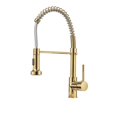 thumbnail image 1 of Deck Mounted Flexible Kitchen Faucets Pull Out Mixer Tap Black Hot Cold Kitchen Faucet Spring Style With Spray Mixers Taps ,Built To Last, 1 of 7
