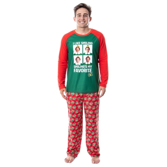 Elf The Movie Mens' Buddy I Like Smiling, Smiling's My Favorite Pajama Set
