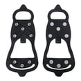 thumbnail image 2 of Crampones con 8 puntas, empuñaduras antideslizantes, cubiertas para zapatos de tracción, tacos para hielo para caminos de barro, senderismo, mujeres, , de 35 a 40 DYNWAVEMX Empuñaduras para zapatos Ice Crampons, 2 of 8