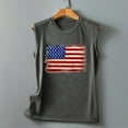 thumbnail image 5 of HEILAU Independence Day Shirts for Women American Flag Graphic Tees Sleeveless Tank Top America Print Shirt Tee Round Neck Loose T Shirt Vest Blouse Casual Tops Summer Tops, 5 of 5