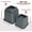 Grey, variant on Bed Riser, 3 & 5 Inches Adjustable Furniture Risers for 8 Inch Combined Furniture Lift, Under Bed Storage & Dorm Room Essential, Supports Up to 1,300 lbs (4 Set, Brown)