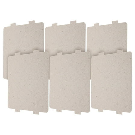 Soimiss Mica Sheets for Microwaves Microwave Waveguide Cover Mica Silver 6pcs