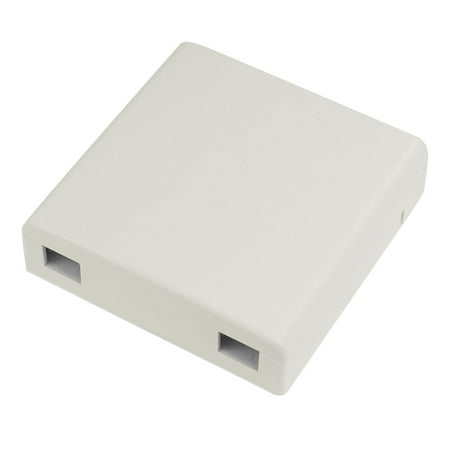 Wall Mount Fiber Patch Panel Unique Bargains Indoor Wall Rack Mounted Fiber Optic Terminal Box Patch Panel 2 Holes ()