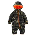 thumbnail image 1 of Combinaison de Neige 1 Pce pour Garçons - Orange Multi, 1 of 3