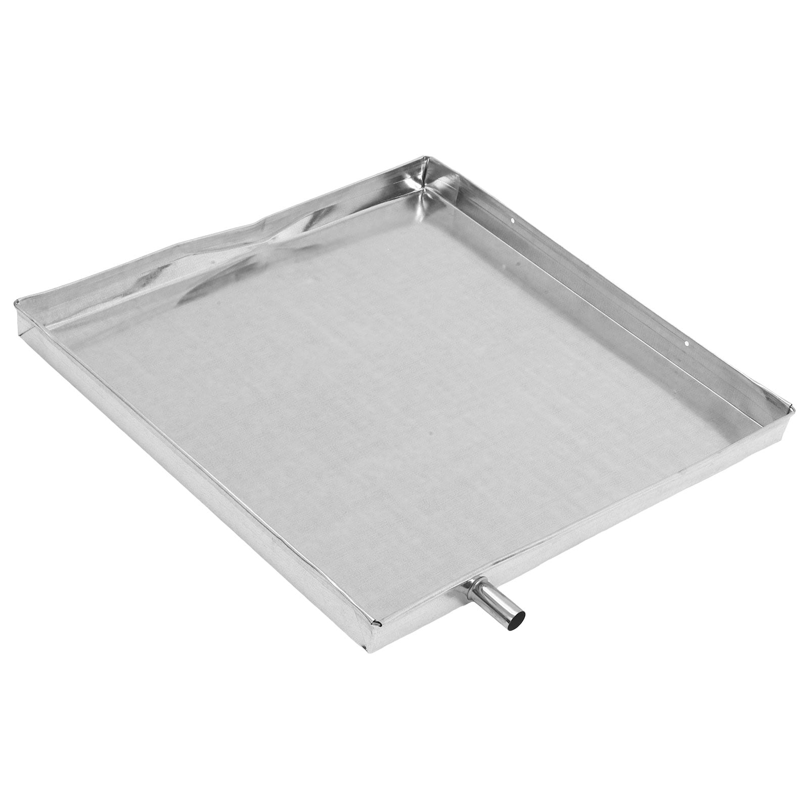 Pawsdot Air Conditioner Drain Pan Plated Silver Iron for Leak Prevention and Storage