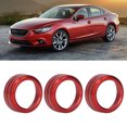 thumbnail image 4 of Air Conditioner Switch Knob Cover, 3 Pcs AC Switch Knob Ring Cover Trim Red Center Console Interior Accessories Replacement For 3 6, 4 of 8