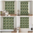 thumbnail image 6 of Vintage Flower Sheer Curtains 45" Long, Green Spring Floral Leaves Pastoral Birds Plants Light Filering Curtains, Breathable Simi Curtain Privacy Drapes for Kitchen Bathroom Small Window Treatment, 6 of 9
