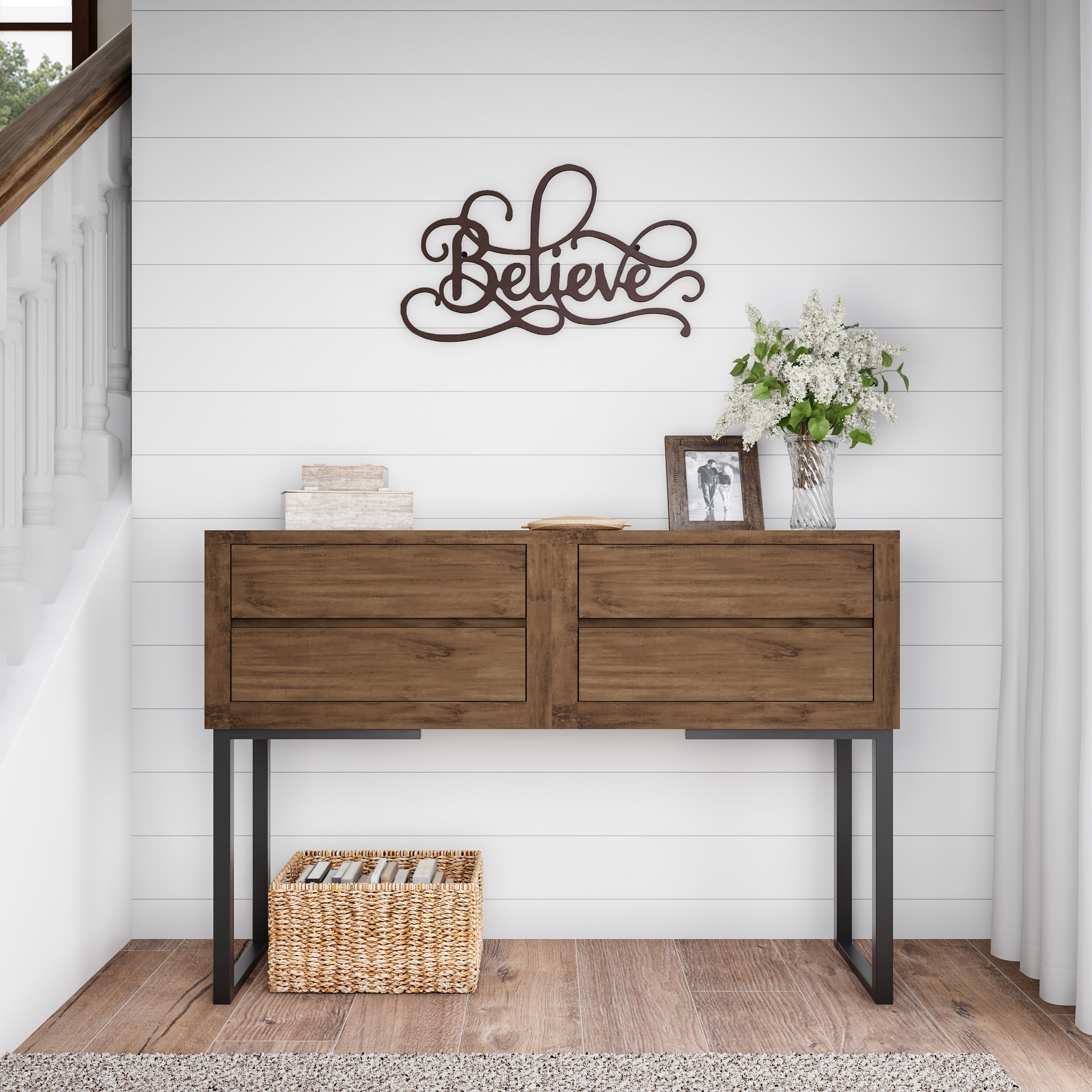 Metal Cutout- Believe Decorative Wall Sign-3D Word Art Home Accent Decor-Perfect for Modern Rustic or Vintage Farmhouse Style by Lavish Home