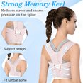 thumbnail image 4 of Aofit Back Brace for Women, Adjustable Lightweight Upper Braces Posture Corrector, Shoulder Pain Relief Under Clothes, 4 of 7