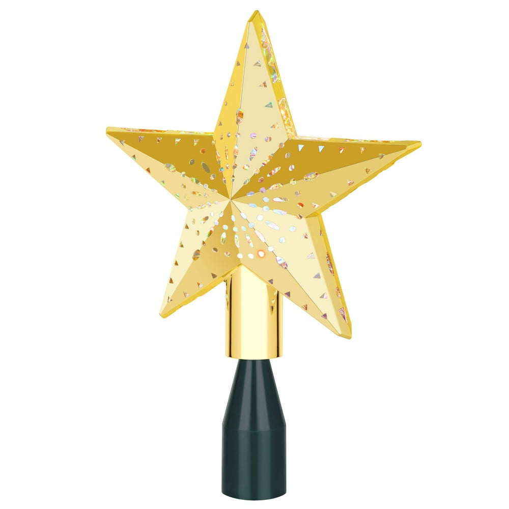 Mr. Christmas 69804 Kaleidoscope Tree Topper, Gold