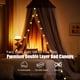 thumbnail image 2 of Dosel de Cama Hommi Lovvi Doble Capa con Luces Estrelladas - Gris, 2 of 7