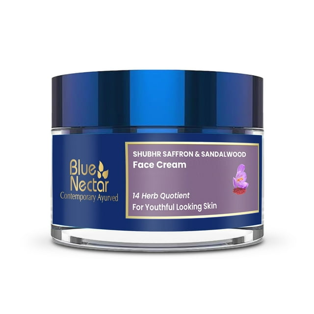 Crema facial con néctar azul para mujeres envejecidas con Kumkumadi, 50 ml