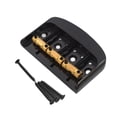thumbnail image 2 of arctrm Pont de Guitare Électrique Fixe Ensemble de Ponts de Guitare Pièce de Rechange Rouleau Rigide Noir, 2 of 10