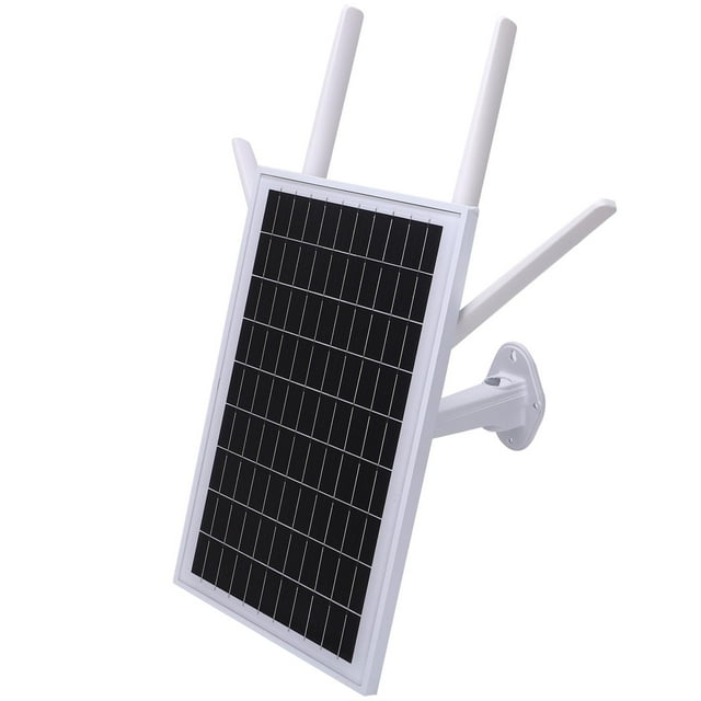 Router 4G LTE Con Energía Solar, IP66 Wifi A Prueba De Agua Al Aire Libre Con Panel Solar De 15 W Y Batería De 20800 MAh Para Cámaras De Seguridad De