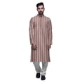 thumbnail image 1 of Atasi Ensemble Kurta-Pyjama Long en Coton pour Hommes, Kurta-Pyjama Décontracté de Designer, Vêtements, 1 of 5