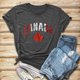 thumbnail image 4 of Gibobby Camisetas Mujer Manga Corta Mujeres Casual Impresión Manga Corta Cuello Redondo Camiseta Suelta Blusa Tops(Gris,XL), 4 of 5