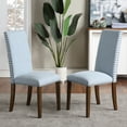 thumbnail image 1 of Clearance! Orisfur. Upholstered Dining Chairs - Dining Chairs Set of 2 Fabric Dining Chairs with Copper Nails, 1 of 9