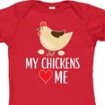 thumbnail image 4 of Inktastic My Chickens Love Me Boys or Girls Baby Bodysuit, 4 of 5