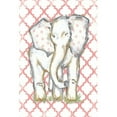thumbnail image 2 of "Coral Elephant" by Reesa Qualia Painting Print on Wrapped Canvas, 2 of 5