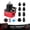 Red, variant on EVIL ENERGY Fuel Pressure Regulator Kit 6AN Adjustable Bypass Return Style with Gauge, for E85 Ethanol & Gasoline EFI Fuel Injection Systems, 20-75 PSI / 75-120 PSI, Red