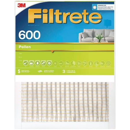 

6PK 3M Filtrete 20 In. x 20 In. x 1 In. Clean Living 600 MPR Furnace Filter
