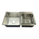 thumbnail image 1 of Tarja Fregadero Acero Inox Doble Tina Con Escurridor Movil, 1 of 5